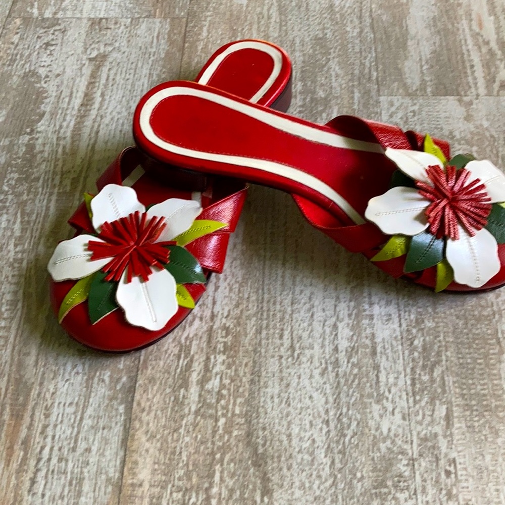 Christmas Poinsettia Flats, Vis a Vie size 37